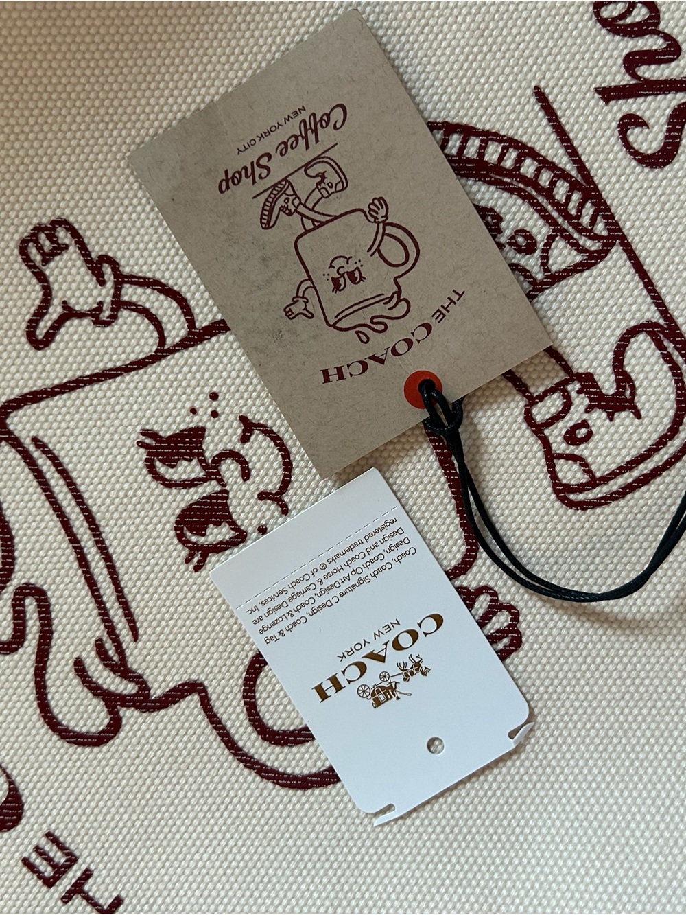 Coach coffee shop tote bag - Picture 3 of 5